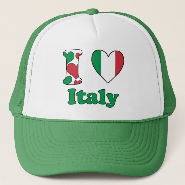 Gorra De Camionero Amo Italia (Anverso)