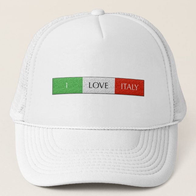 Gorra De Camionero Amo Italia (Anverso)