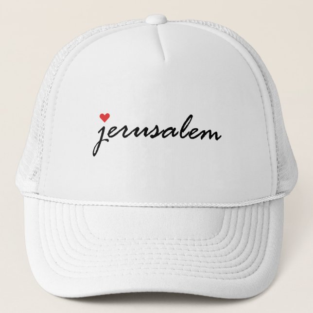 Gorra De Camionero Amo Jerusalén Israel (Anverso)