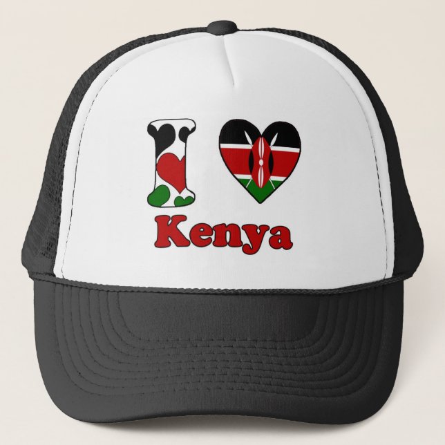 Gorra De Camionero Amo Kenia (Anverso)