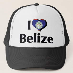 Gorra De Camionero Amo la bandera de Belice