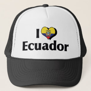 Gorra De Camionero Amo la bandera de Ecuador