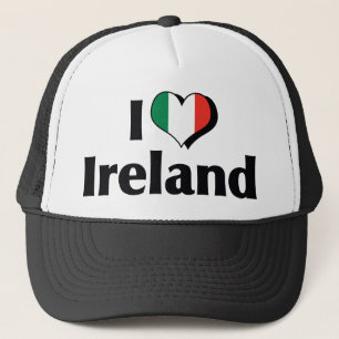 Gorra De Camionero Amo la bandera de Irlanda
