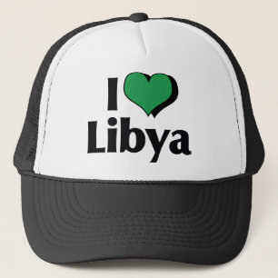 Gorra De Camionero Amo la bandera de Libia