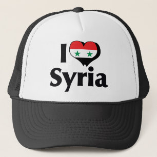 Gorra De Camionero Amo la bandera de Siria