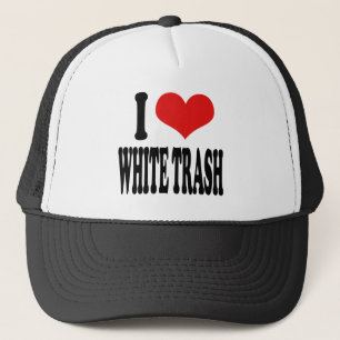 Gorra De Camionero Amo la basura blanca