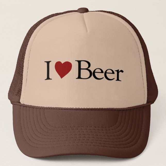 Gorra De Camionero Amo la cerveza (Anverso)