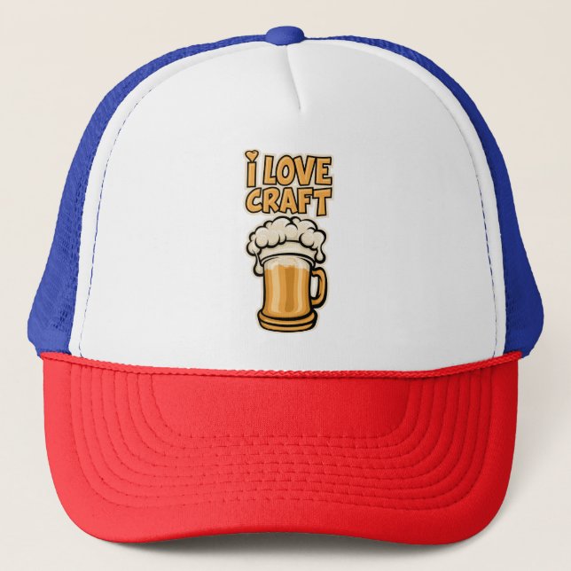 Gorra De Camionero Amo La Cerveza Artesanal (Anverso)