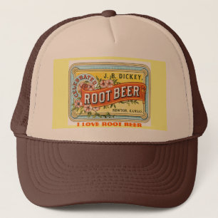 GORRA DE CAMIONERO AMO LA CERVEZA DE RAÍZ - ANUNCIO DEL VINTAGE
