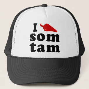 Gorra De Camionero Amo La Comida Isaan Tailandesa.