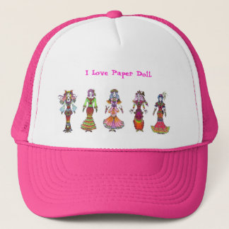 Gorra De Camionero ¡Amo la muñeca de papel!!