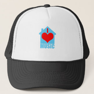 Gorra De Camionero Amo la música de la casa - casa del corazón