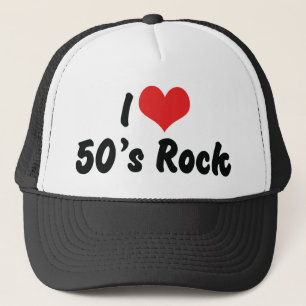 Gorra De Camionero Amo la música rock de los 50