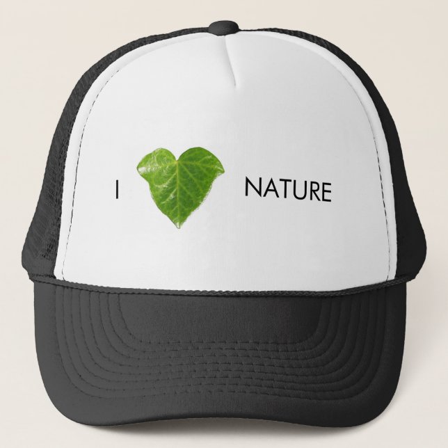 Gorra De Camionero Amo la naturaleza (Anverso)