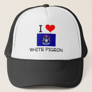 Gorra De Camionero Amo la paloma blanca Michigan