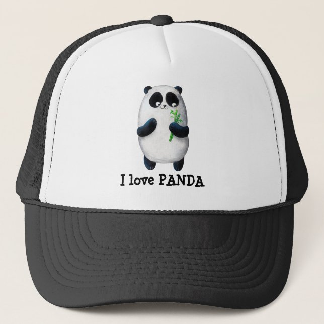 Gorra De Camionero Amo la panda (Anverso)