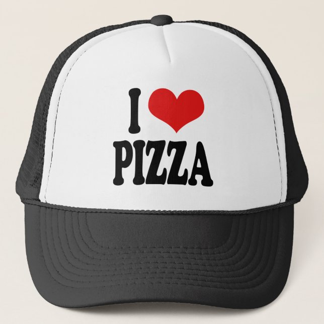 Gorra De Camionero Amo la pizza (Anverso)