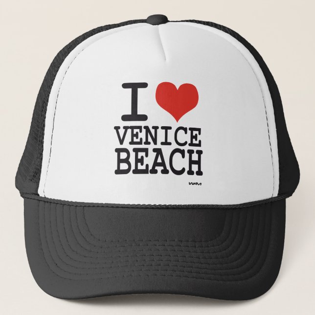Gorra De Camionero Amo la playa de Venecia (Anverso)