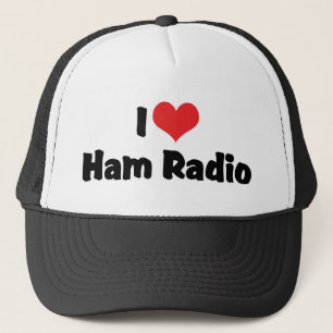 Gorra De Camionero Amo la radio de afición al corazón - Amateur Radio