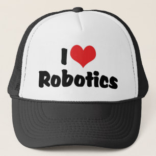Gorra De Camionero Amo la robótica del corazón - Amante de los robots