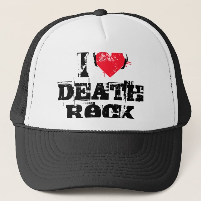 Gorra De Camionero Amo la roca de la muerte (Anverso)