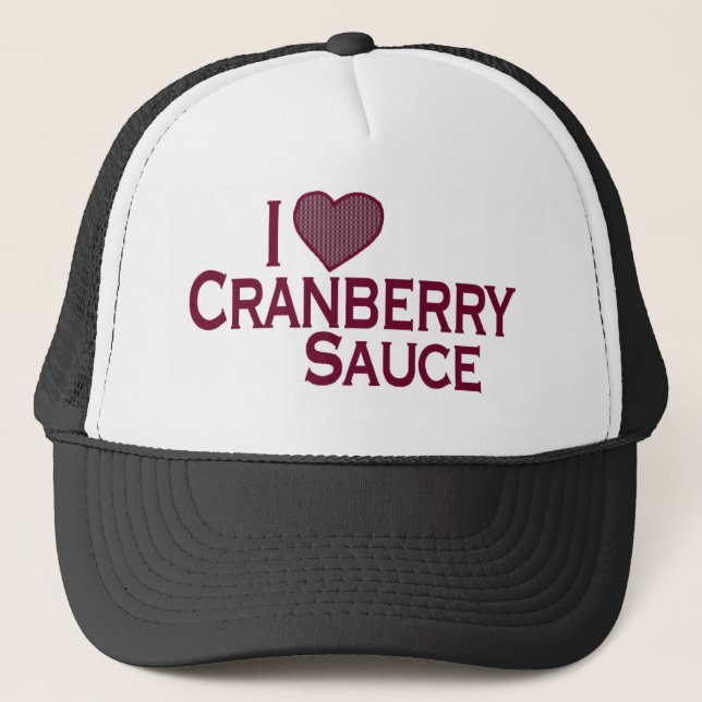 Gorra De Camionero Amo la salsa de arándano (Anverso)