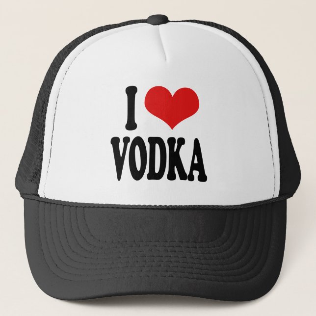 Gorra De Camionero Amo la vodka (Anverso)