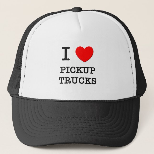 Gorra De Camionero Amo las camionetas pickup (Anverso)