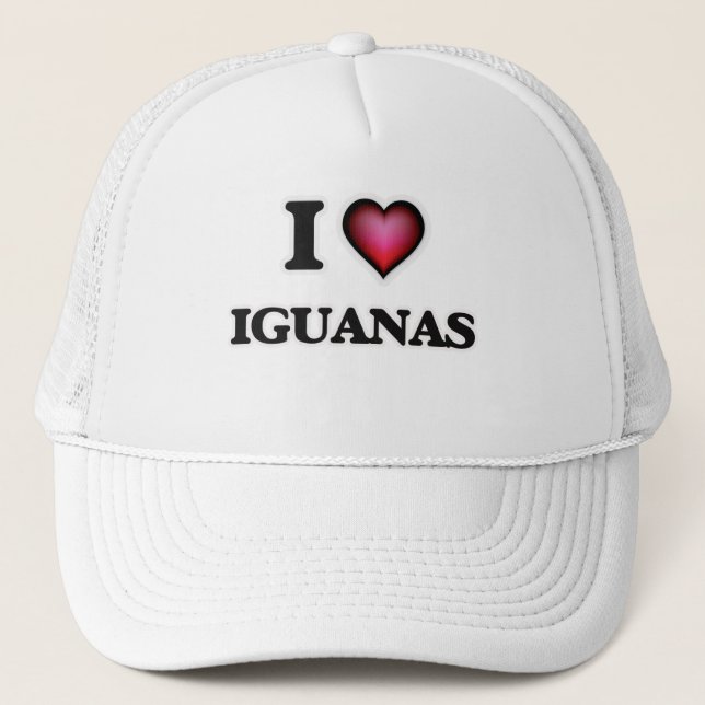 Gorra De Camionero Amo las iguanas (Anverso)