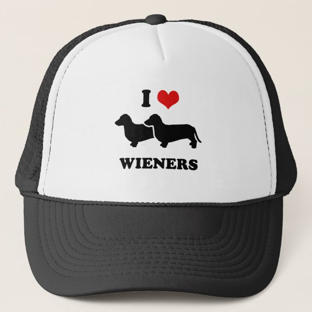Gorra De Camionero Amo las salchichas de Frankfurt (Anverso)