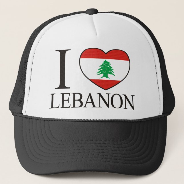 Gorra De Camionero Amo Líbano (Anverso)