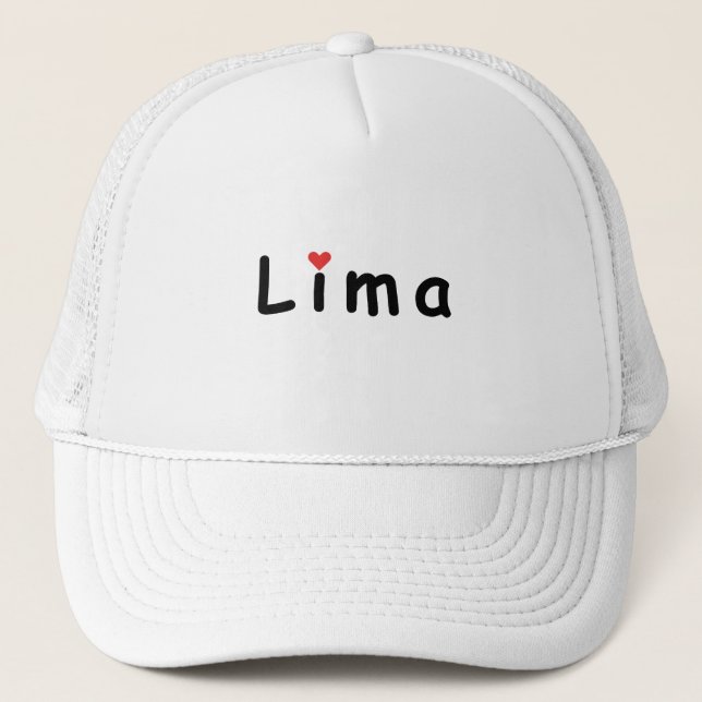 Gorra De Camionero Amo Lima Perú (Anverso)