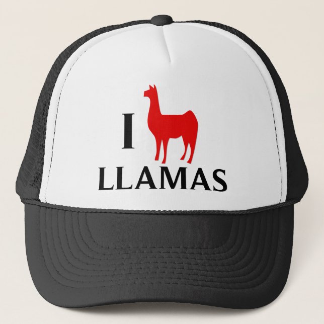 Gorra De Camionero Amo llamas (Anverso)