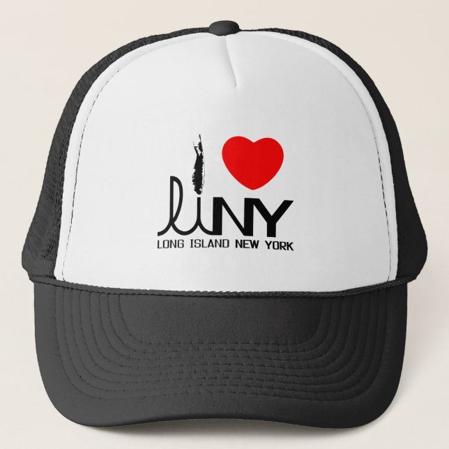 Gorra De Camionero Amo Long Island NY (Anverso)