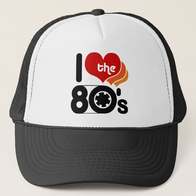 Gorra De Camionero Amo los 80 (Anverso)