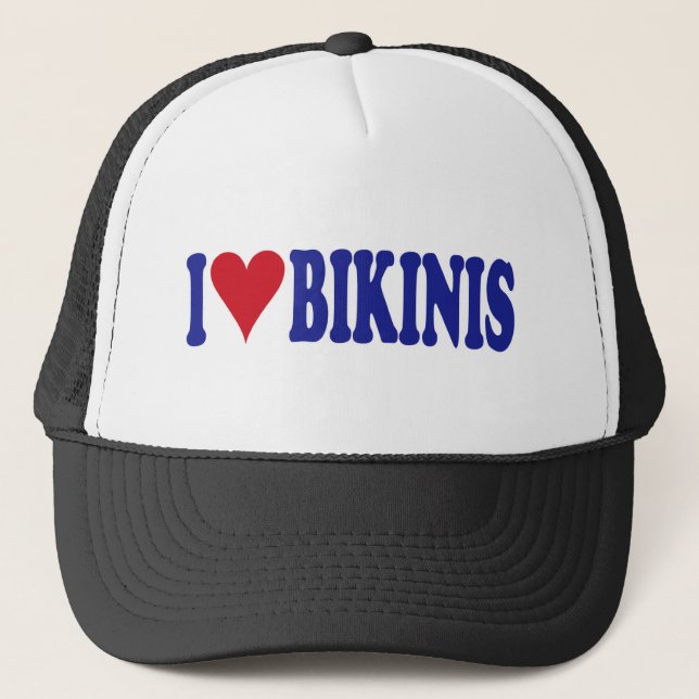 Gorra De Camionero Amo los bikinis (Anverso)