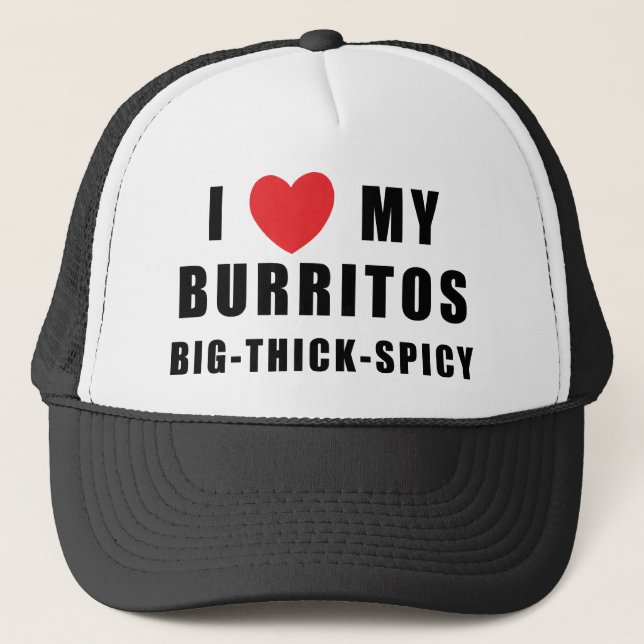 Gorra De Camionero Amo los Burritos (Anverso)