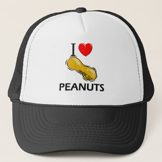 Gorra De Camionero Amo los cacahuetes (Anverso)