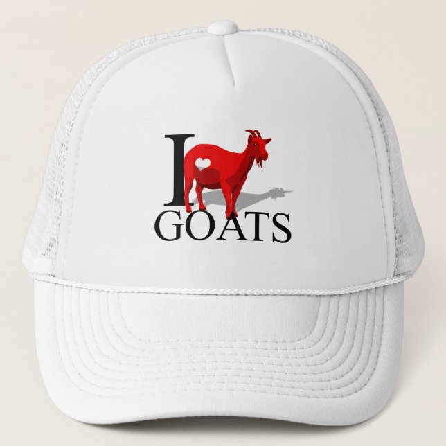 Gorra De Camionero Amo los casquillos de las cabras (Anverso)