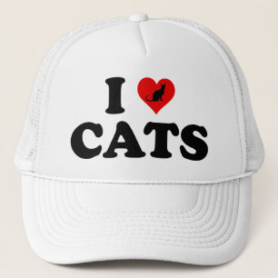 Gorra De Camionero Amo los gatos (del corazón)