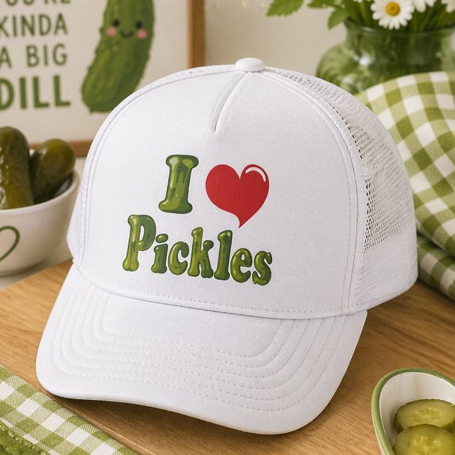 Gorra De Camionero Amo los pepinillos (Subido por el creador)