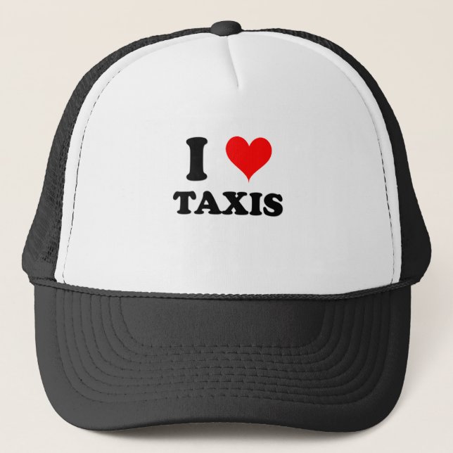 Gorra De Camionero Amo los taxis (Anverso)