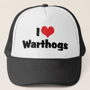 Gorra De Camionero Amo los Warthogs del Corazón