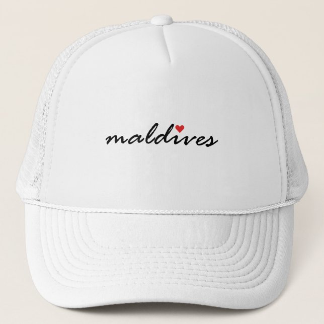 Gorra De Camionero Amo Maldivas (Anverso)