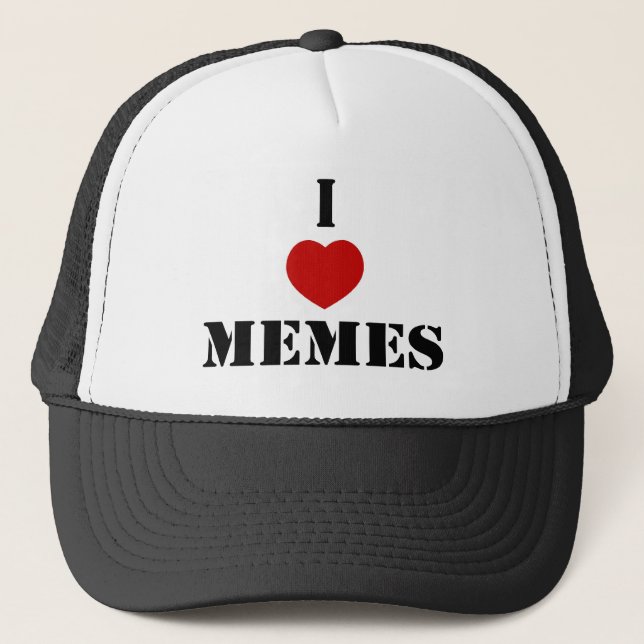Gorra De Camionero Amo Memes (Anverso)