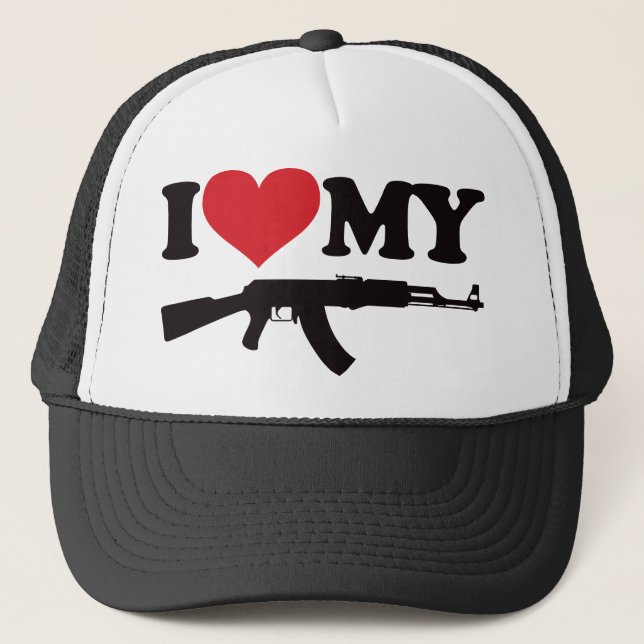 Gorra De Camionero Amo mi AK47 (Anverso)