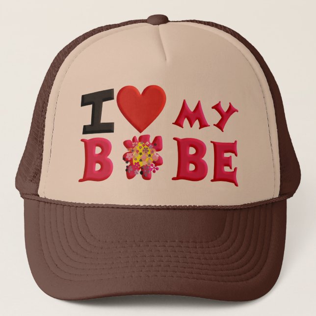 Gorra De Camionero Amo mi Bobe (Anverso)