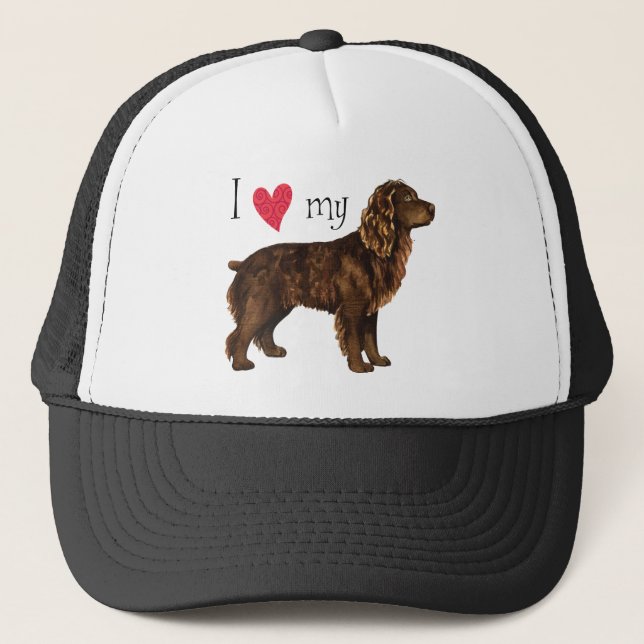 Gorra De Camionero Amo mi Boykin Spaniel (Anverso)