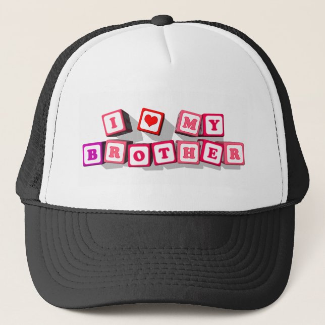 GORRA DE CAMIONERO AMO MI BROTHER (Anverso)
