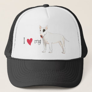 Gorra De Camionero Amo mi bull terrier